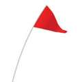 Fluorescent Red Vinyl Bike Pennant Flag Set